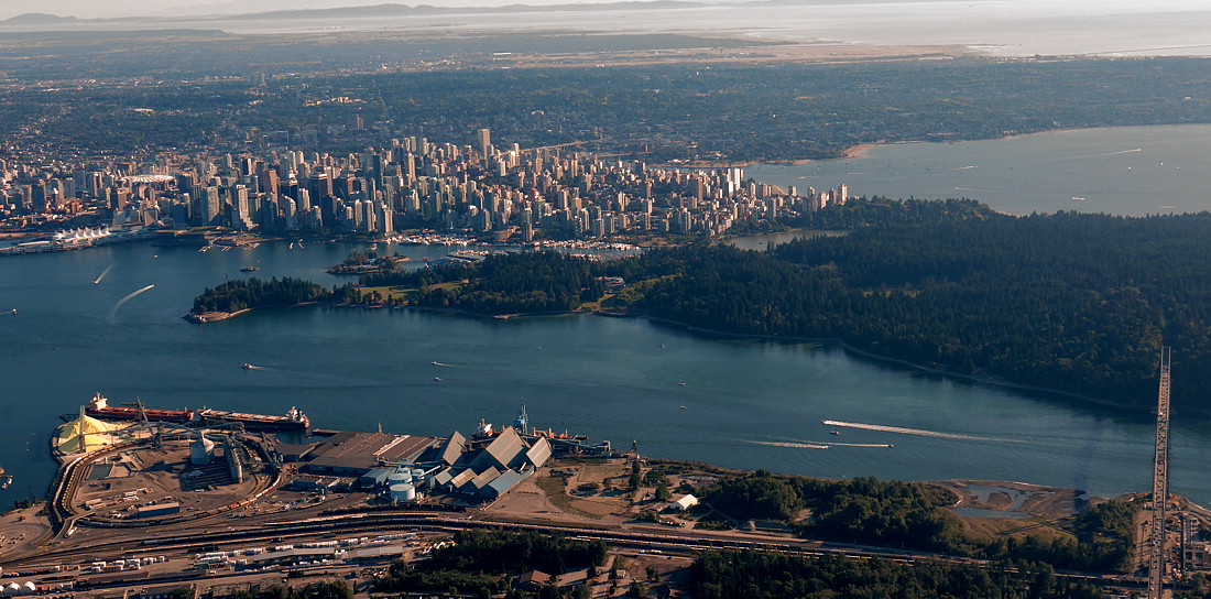 Downtown Vancouver and Stanley Park